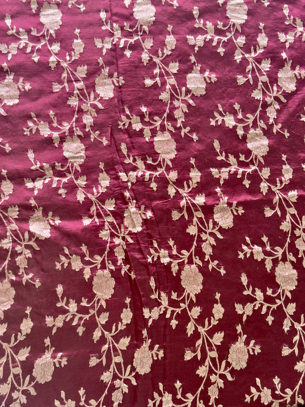 Pure Kora saree with fusion silk & Applique
