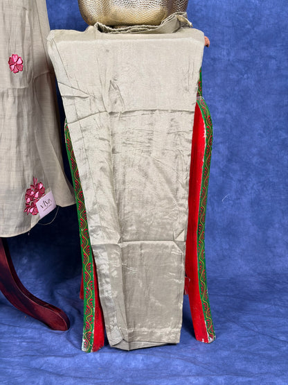 Pure mulchendari with embroidery work
