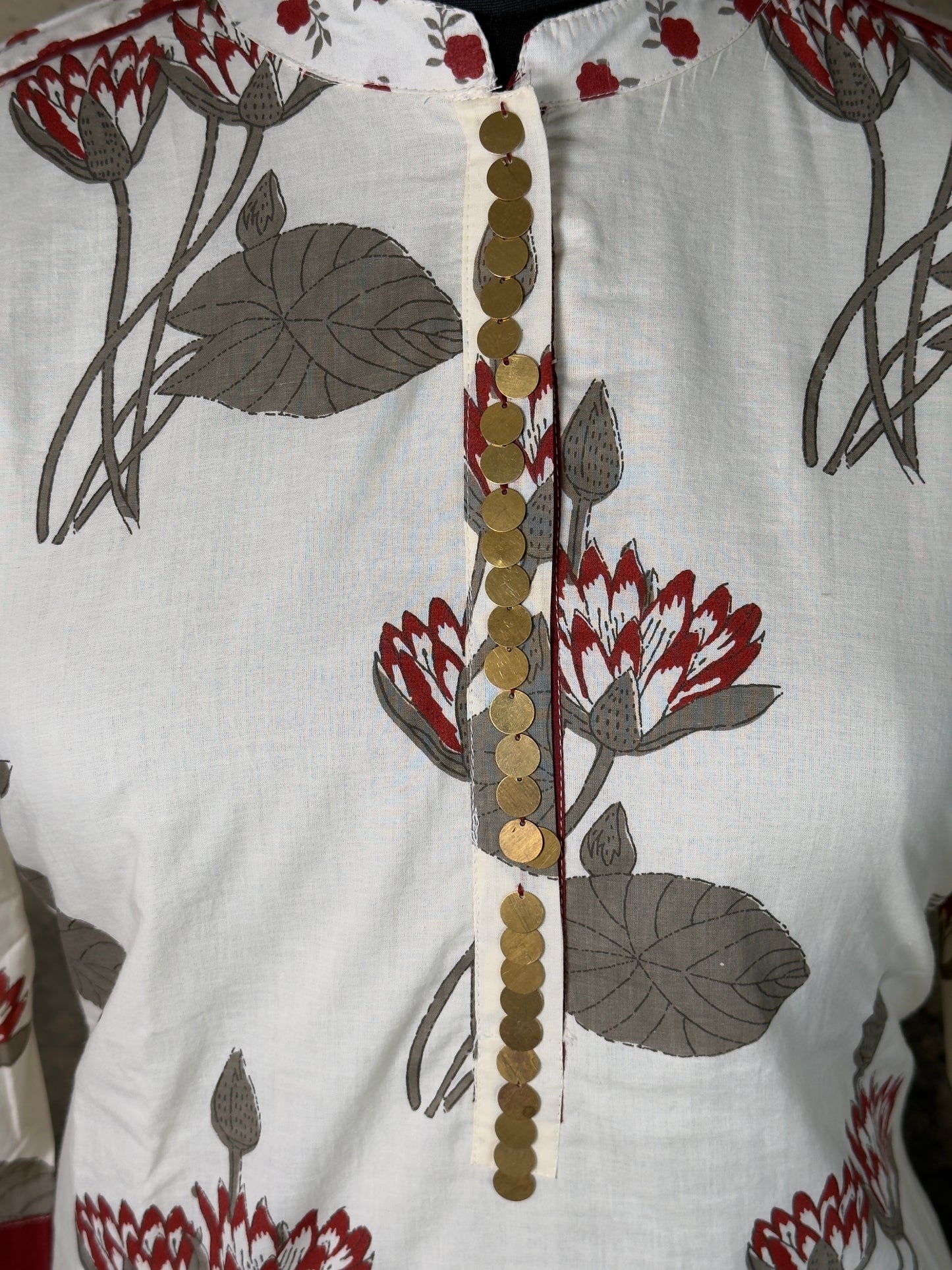 Pure Handloom Cotton Pichwai Print Kurta Set with Straight Pant 2 piece