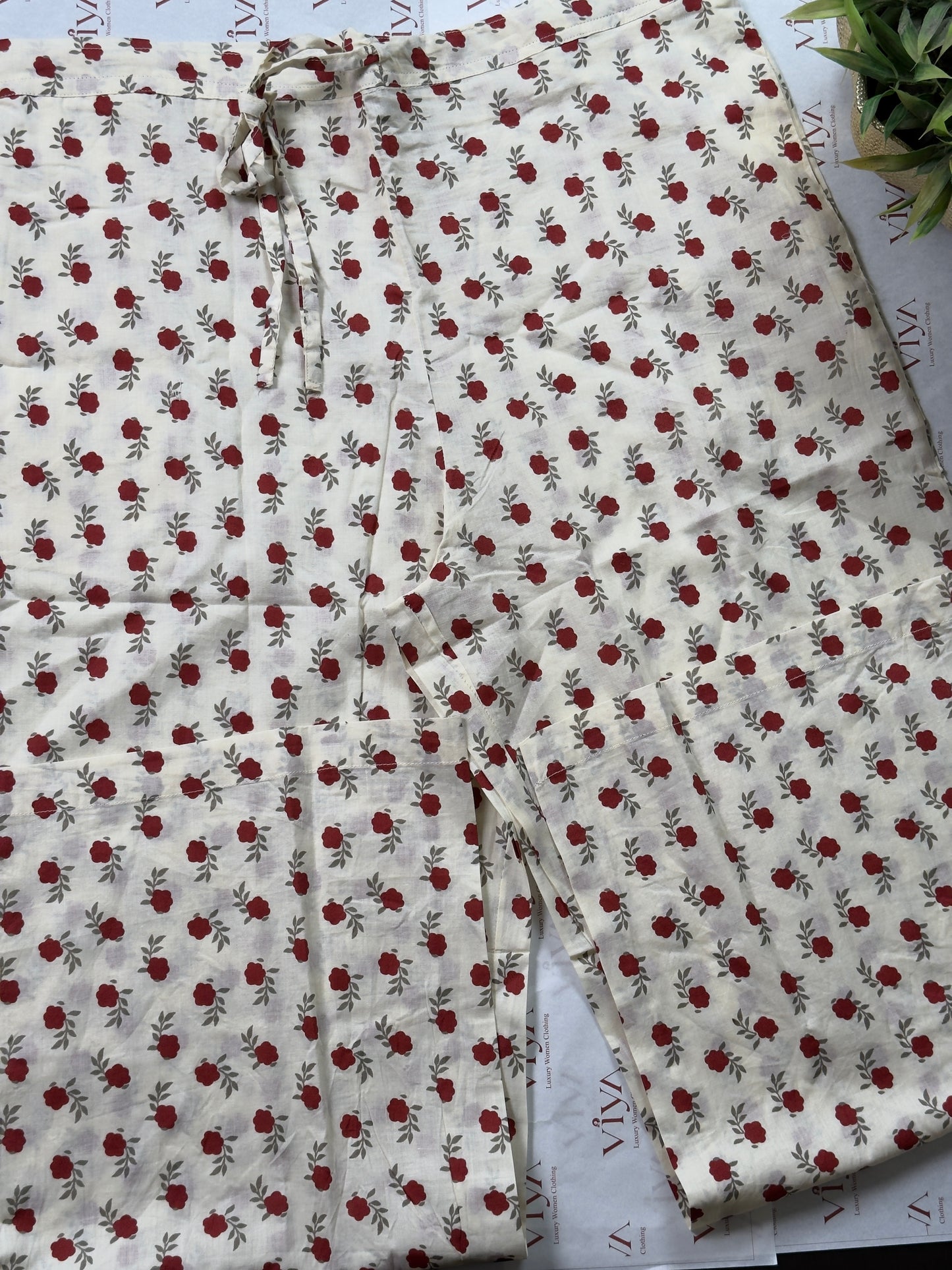 Pure Handloom Cotton Pichwai Print Kurta Set with Straight Pant 2 piece