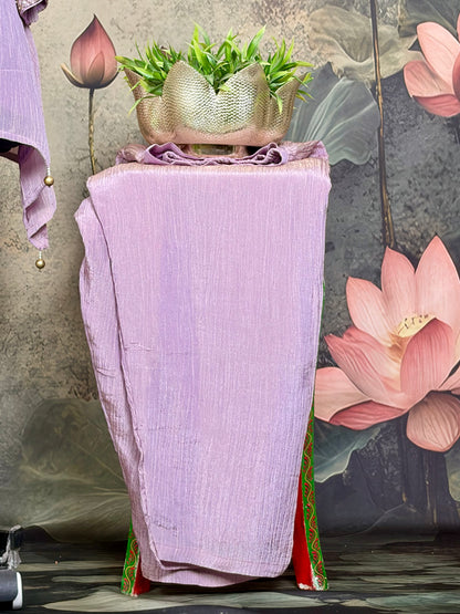 Pure crush tissue with handwork