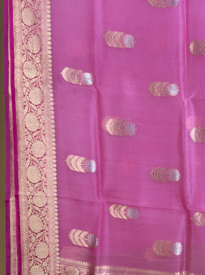 Pure Kora silk saree with kadwa weaving