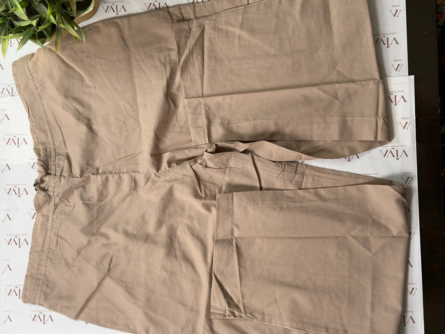 Pure Handloom Cotton Fusion Kurta Set with Straight Pant 2 piece