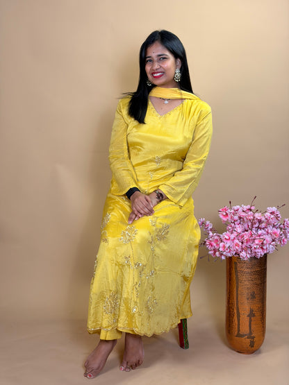 Pure georgette suit without handwork
