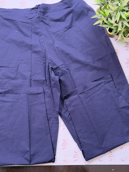 Pure Handloom Cotton Multicolor Check Kurta Set with Straight Pant 2 piece