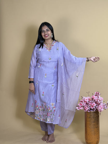 Pure mulchendari suit with knot work