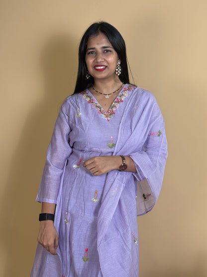 Pure mulchendari suit with knot work