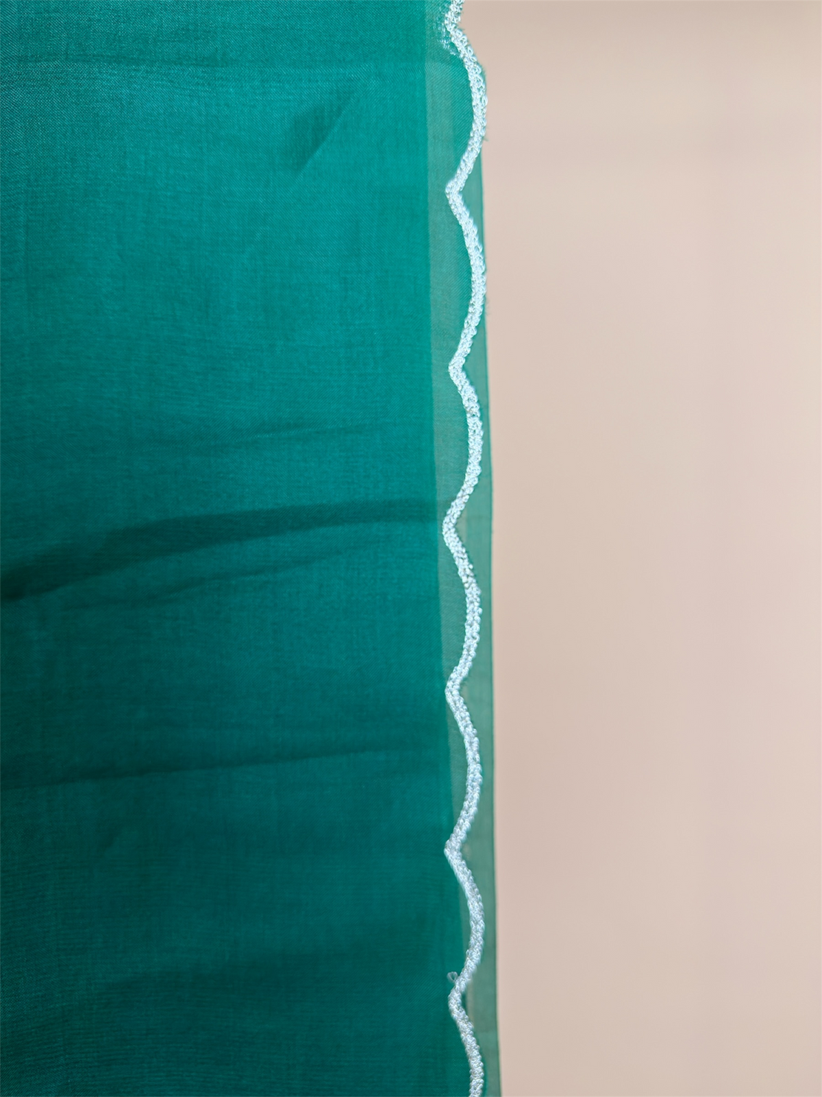 Pure Kora saree with Hand print & hand highlighting
