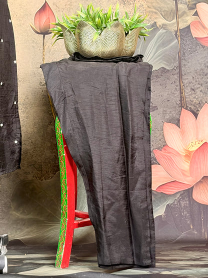 Pure Dola silk with handwork