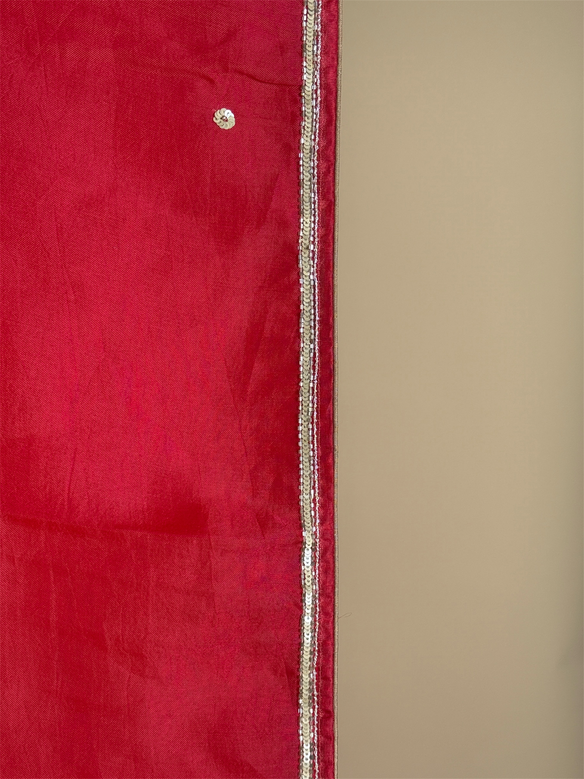 Pure Kora saree with handwork
