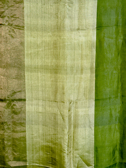 Pure Kora tusser tissue saree with jamdani style of embroidery