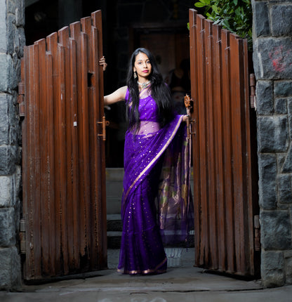 PURE MUSLIN KORA SAREE