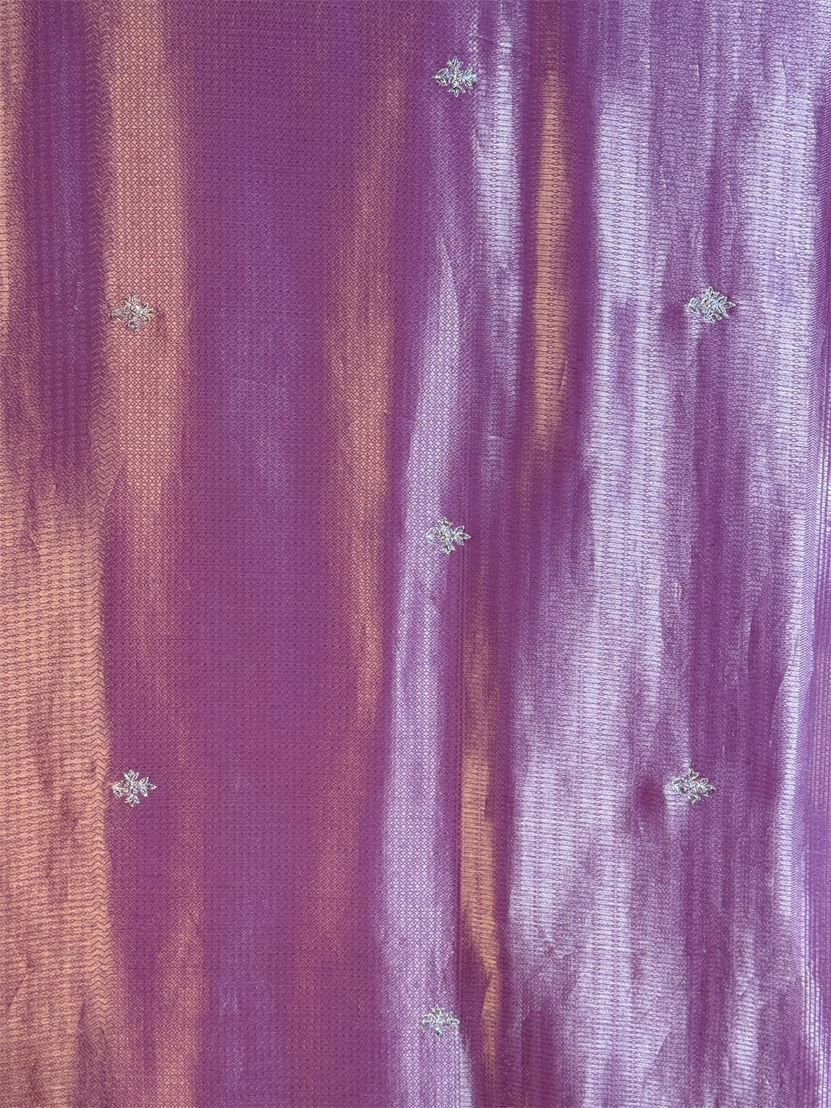Pure Kanjivaram tissue silk saree with handwork