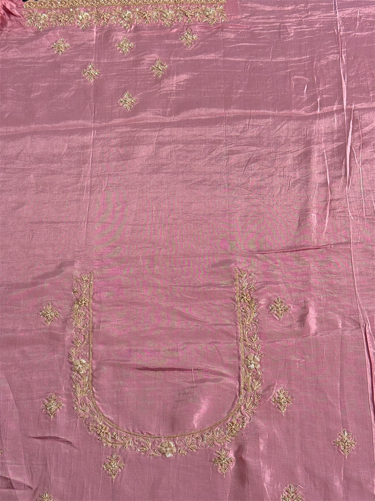 Pure Kanjivaram tissue silk saree with handwork