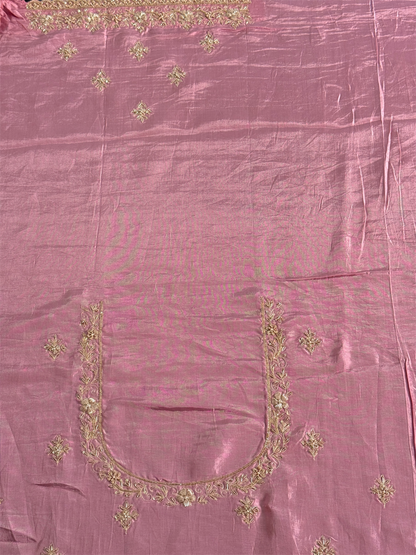 Pure Kanjivaram tissue silk saree with handwork