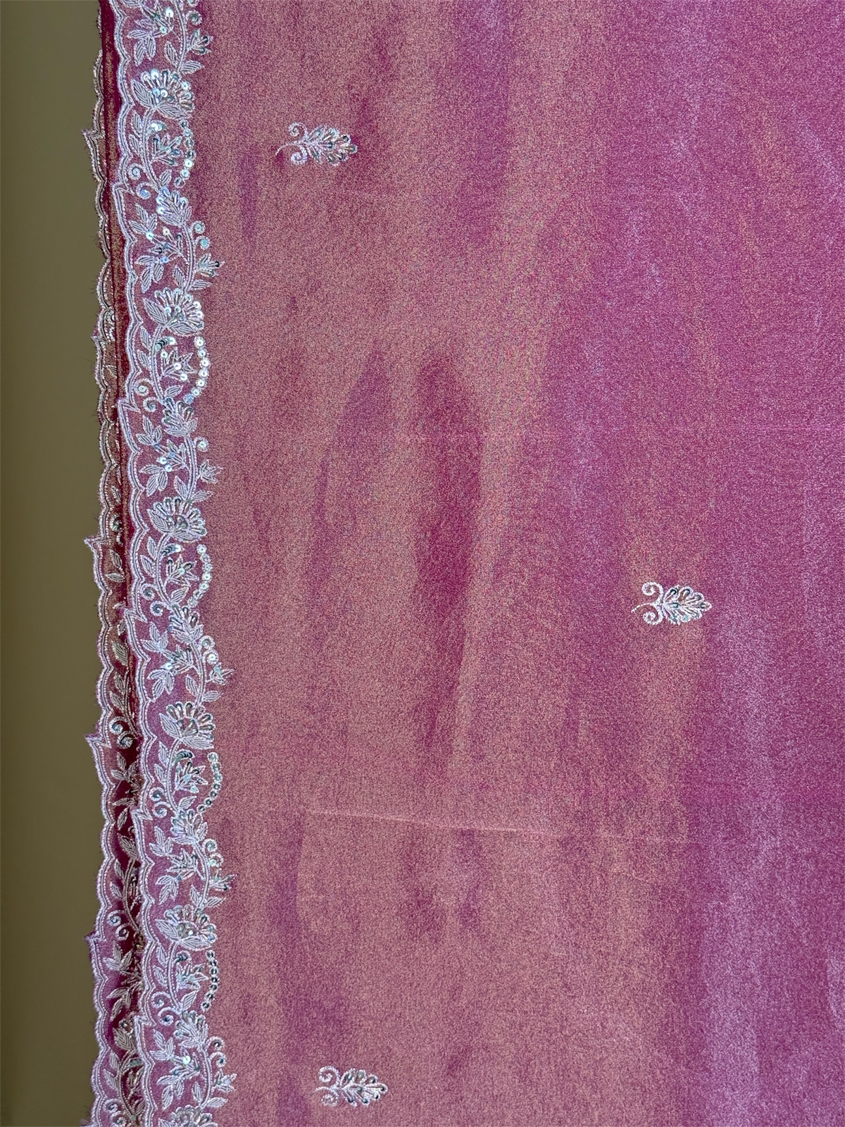 Pure Kanjivaram tissue silk saree with handwork