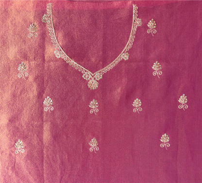 Pure Kanjivaram tissue silk saree with handwork