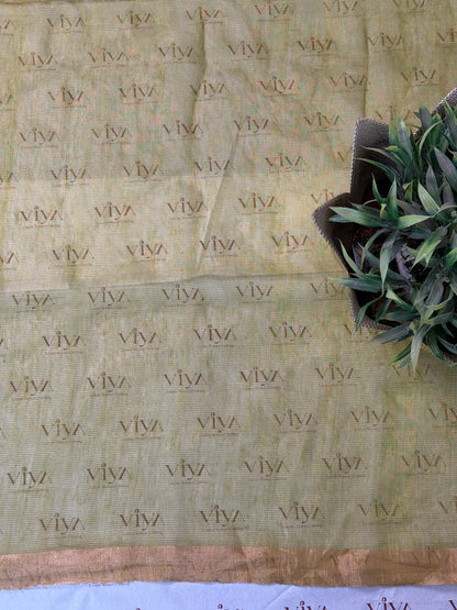 Pure Silk Linen Jamdani Saree – Handwoven Elegant Green Festive Wear