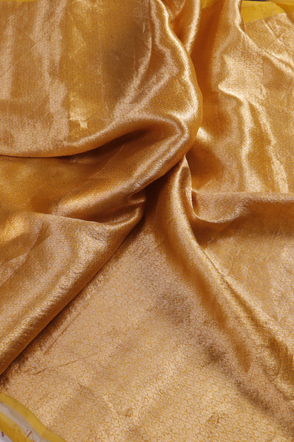 Pure Kora Silk Saree with Kaduva Weaving & Dual Blouse Set – Brocade and Tussar Jamdani