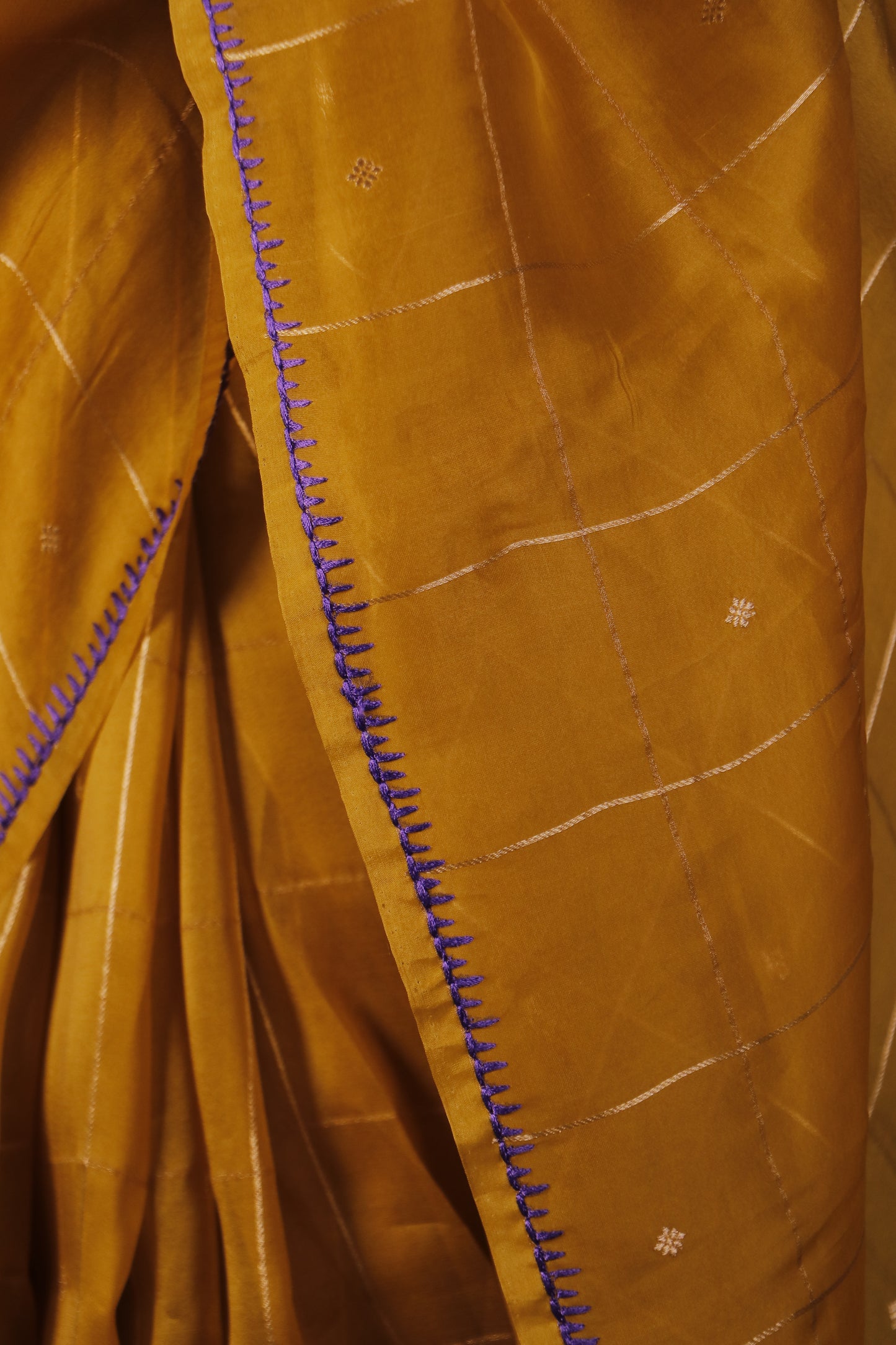 Pure Kora Silk Saree with Kaduva Weaving & Dual Blouse Set – Brocade and Tussar Jamdani
