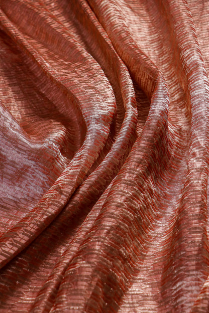 Pure Kora Silk Saree with Hand Embroidery & Kanchi Brocade Blouse