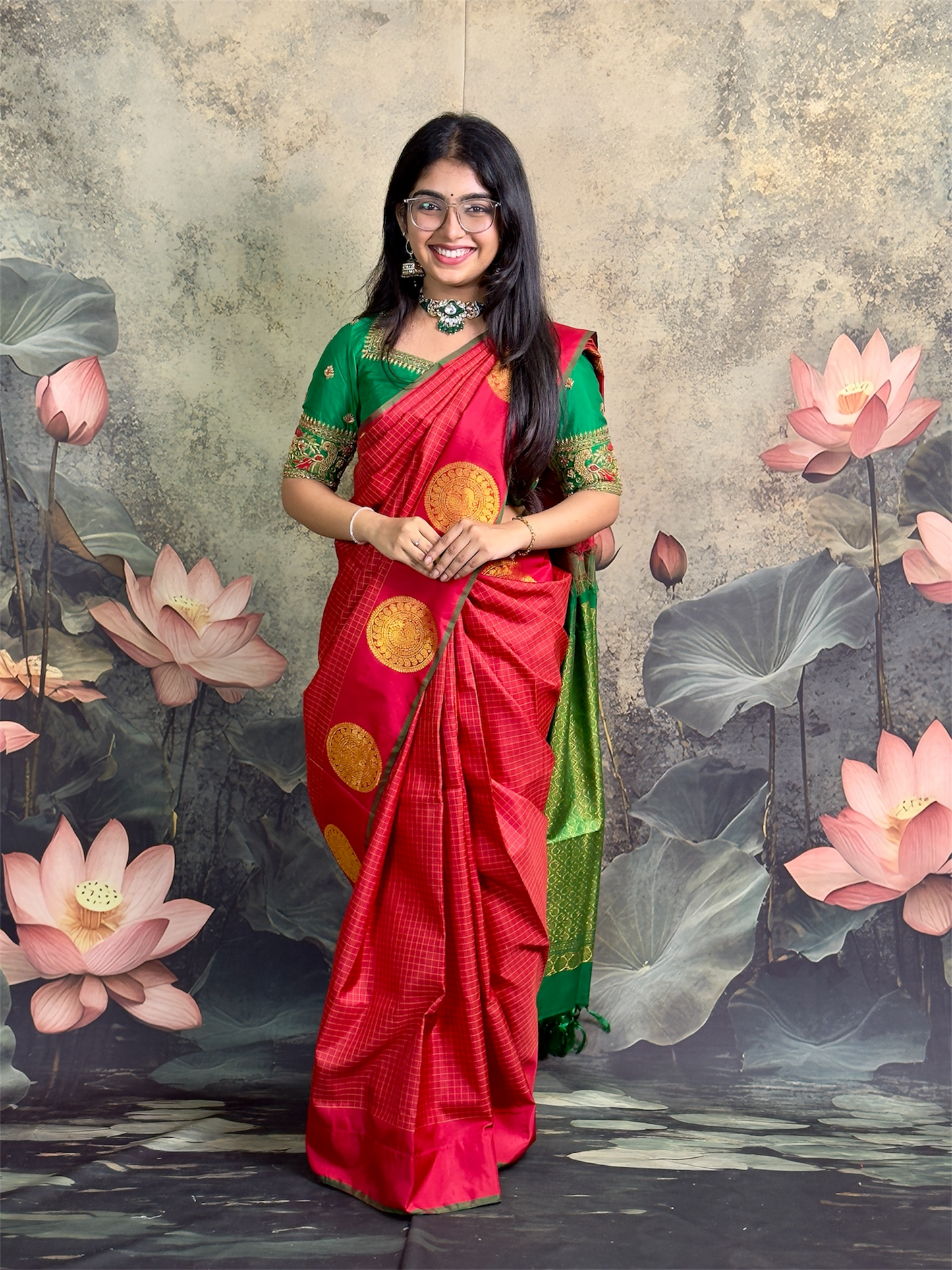 Pure Vintage Kanchipattu with bridal blouse