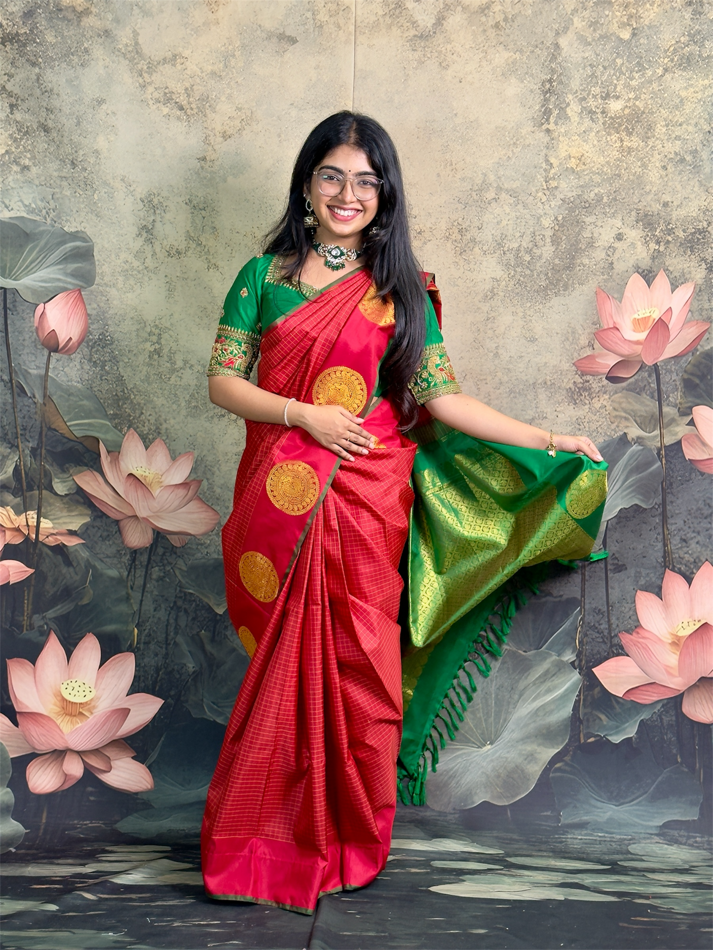 Pure Vintage Kanchipattu with bridal blouse