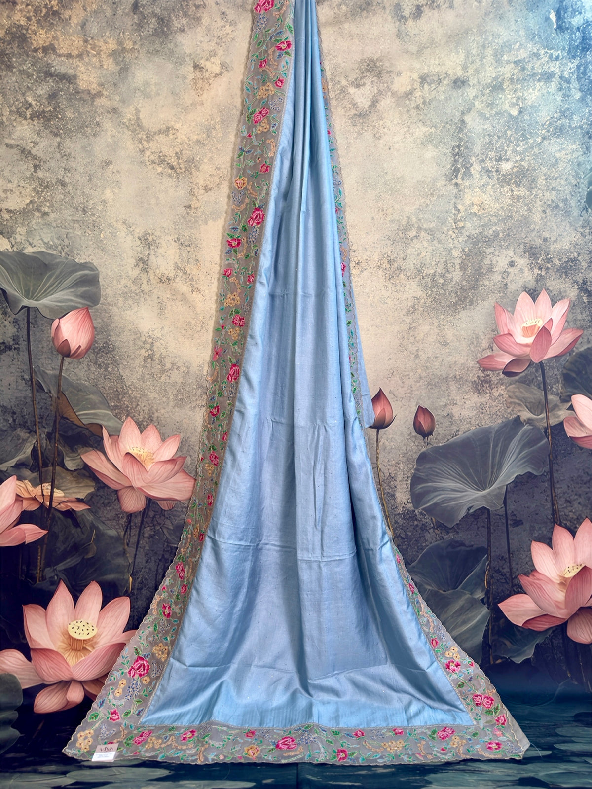 Pure tusser saree with fusion border