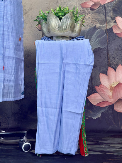 Pure strip Mulchendari with hand paint and knot work