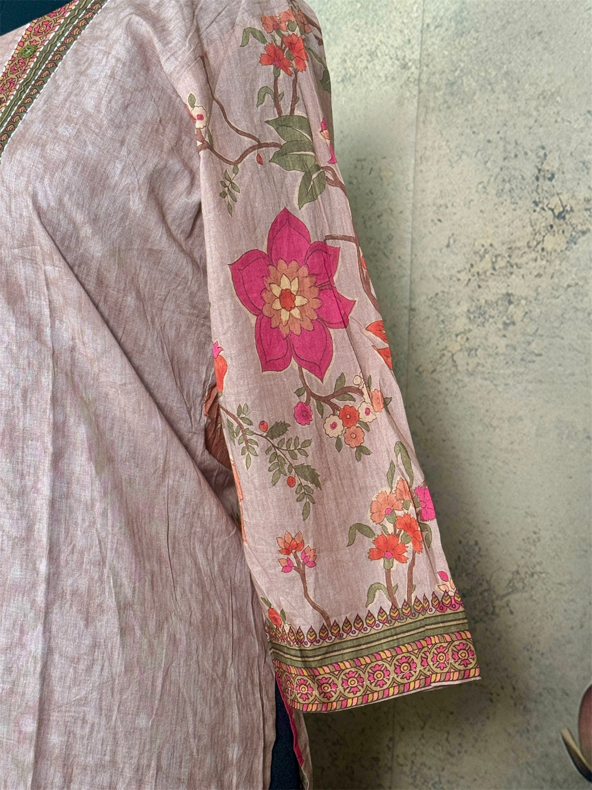 Pure cotton with knot work