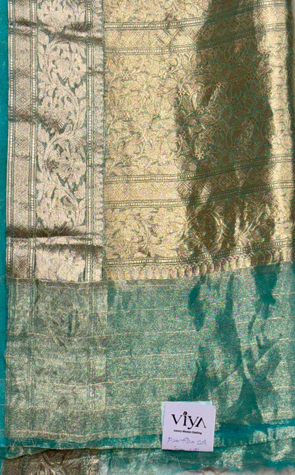 PURE BENARASI TISSUE SILK SAREE WITH KADWA WEAVING