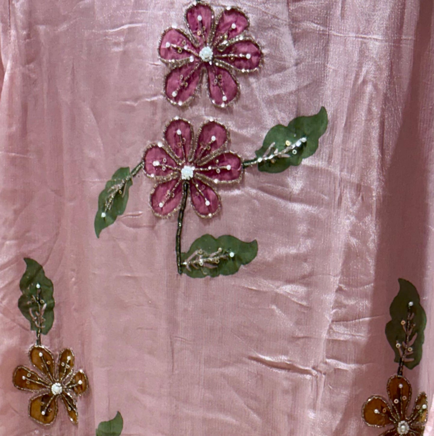 PURE CHINNON CREPE WITH HANDPRINT