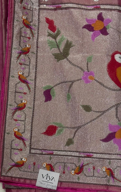 TISSUE GEORGETTE WITH PAITHANI WEAVING