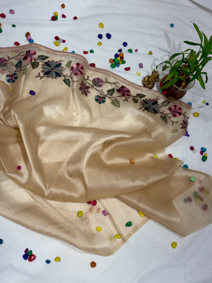 TISSUE GEORGETTE WITH AARI WORK
