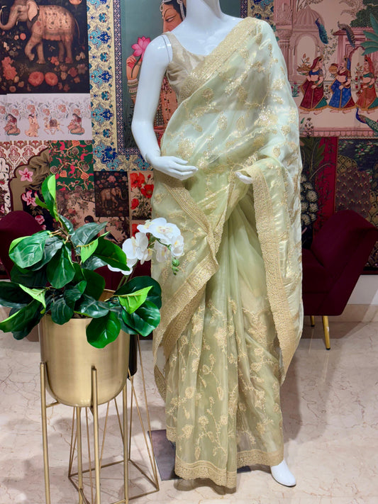PURE ORGANZA WITH ALL OVER JAAL
