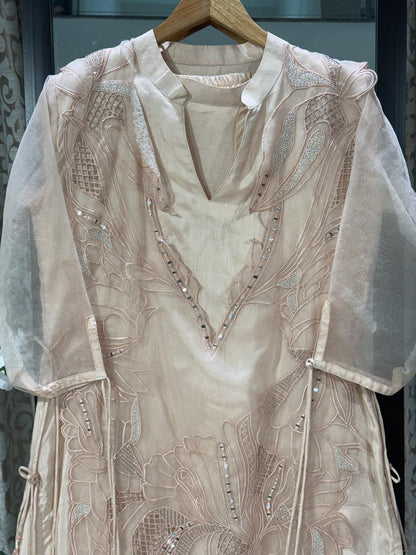 Indo-Western Cutwork 2-Piece Suit