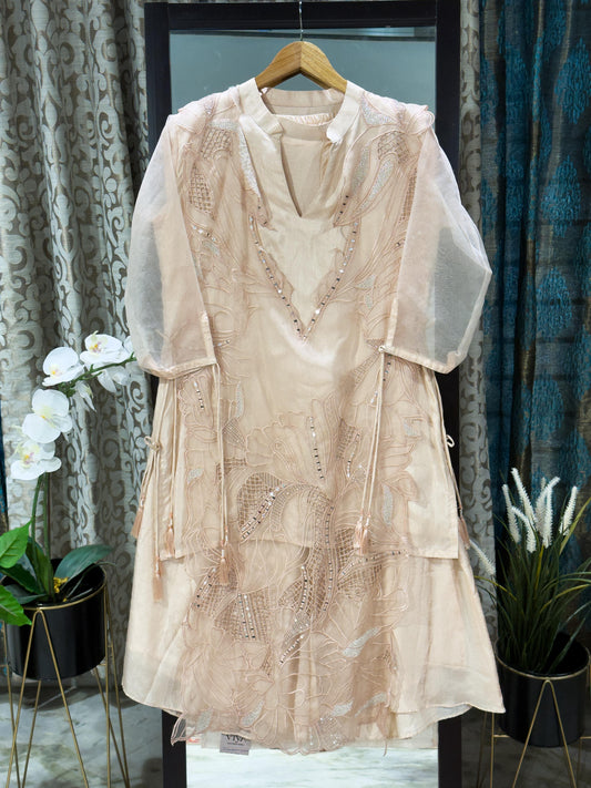 Indo-Western Cutwork 2-Piece Suit