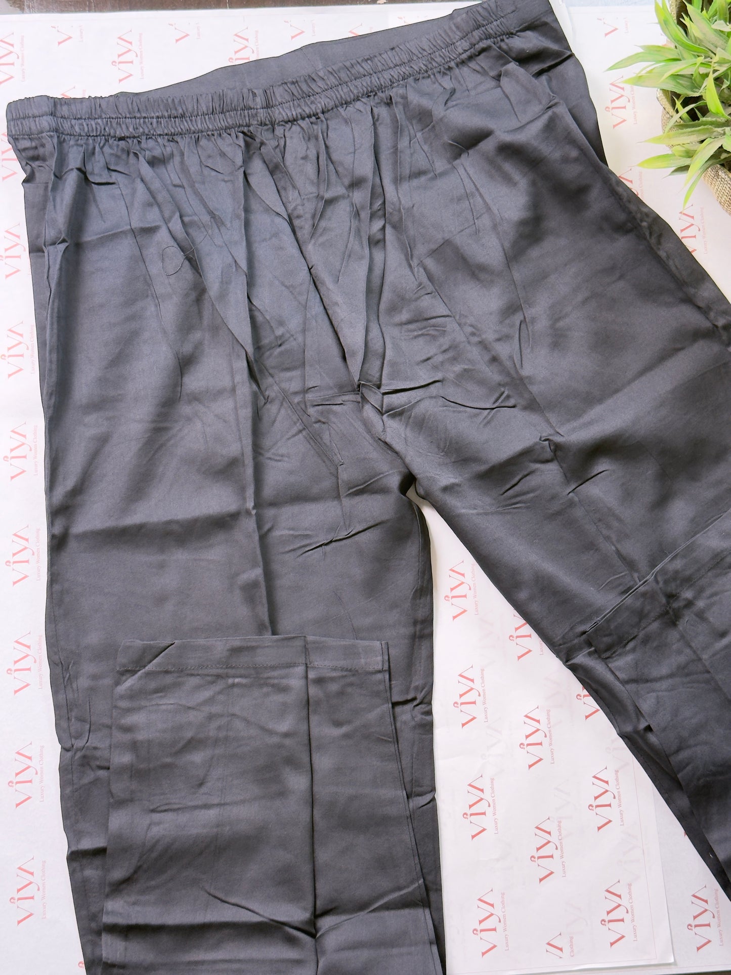 Black Pure Cotton Cross-Stitch Kurta Set – 3 Piece